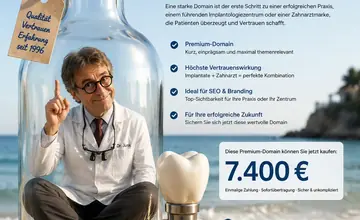 KI-generierte Vorschau der Domain implantat-zahnarzt.de zum Thema Implantologie und Zahnarzt